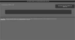 Desktop Screenshot of hauswasserfilter.net