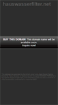 Mobile Screenshot of hauswasserfilter.net